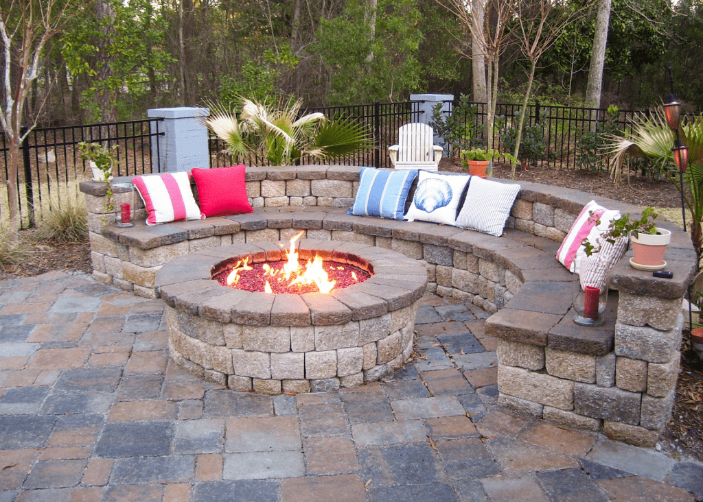 small backyard landscaping ideas - build an outdoor fire pit