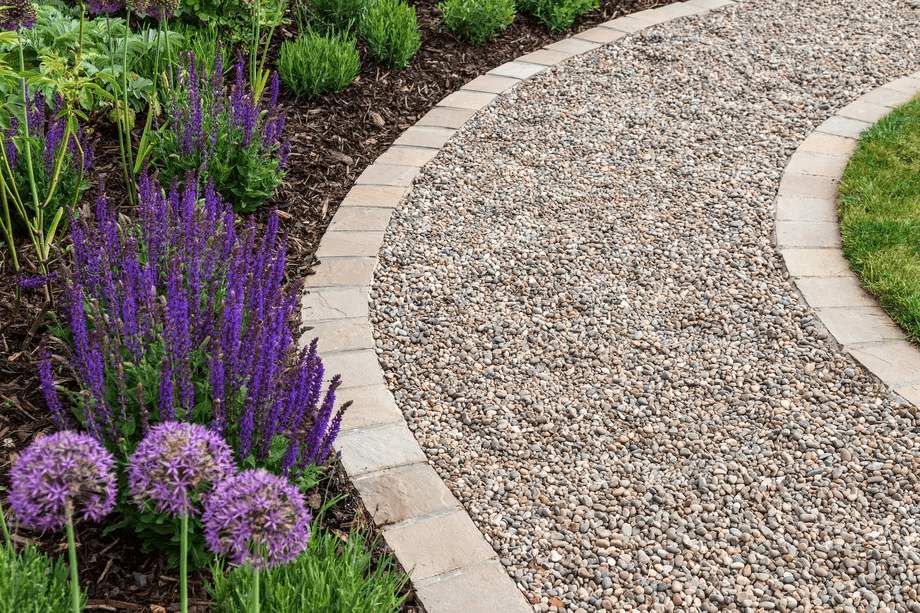 small backyard landscaping ideas - create a gravel pathway