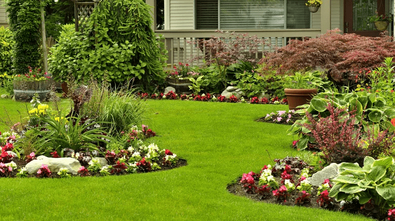 small backyard landscaping ideas - create small islands