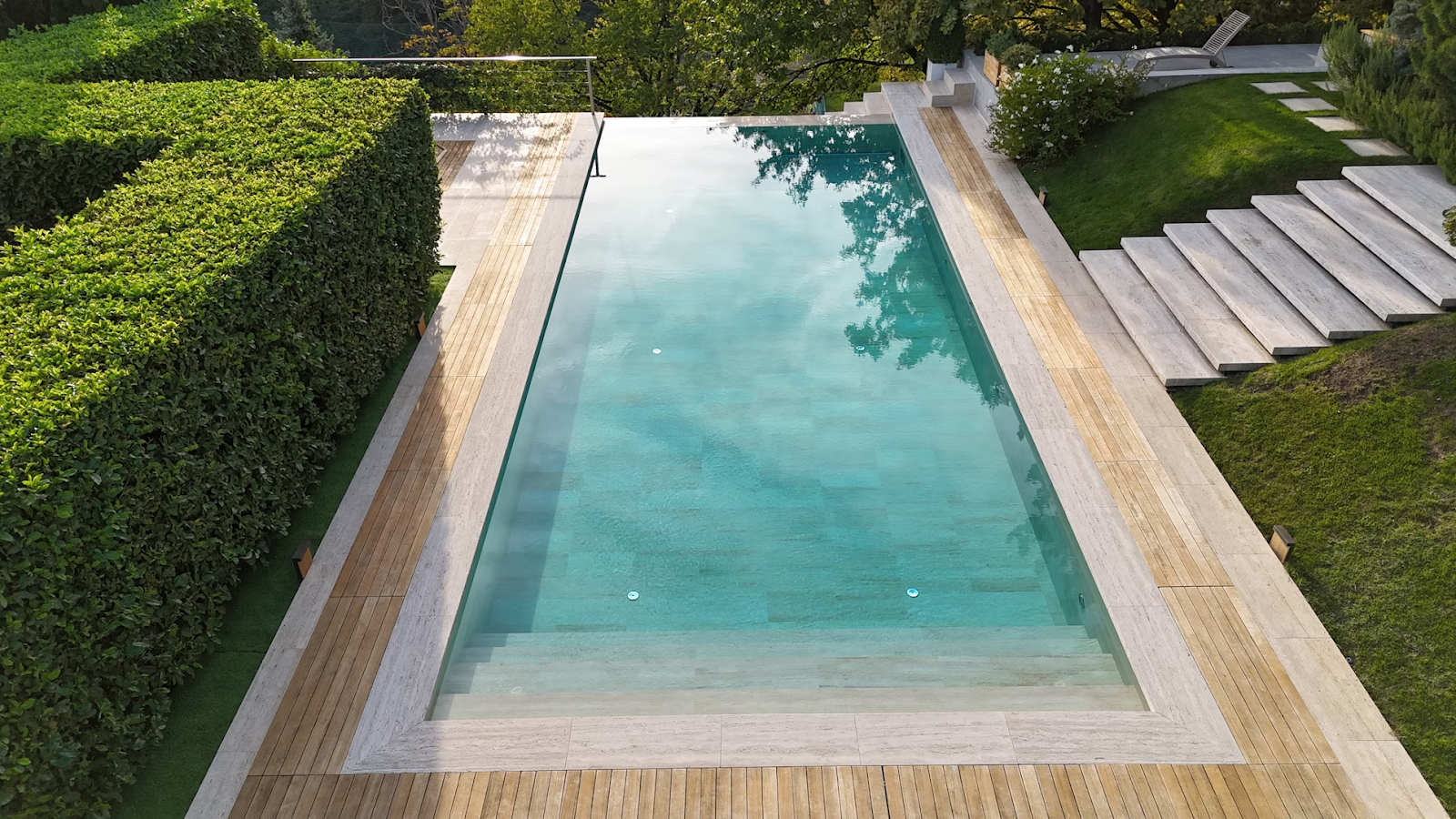 Timber decking walkway